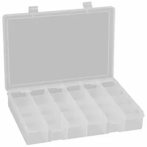 DURHAM MANUFACTURING LP24-CLEAR Compartment Box, Large, 24 Compartment, Clear | AA7DWA 15V210