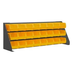 DURHAM MANUFACTURING LPRSS-34.5X12-95 Louvered Panel Rack, 16 Gauge, Size 34-13/16 x 8-1/16 x 12-1/8 Inch | CF6LAX