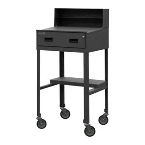 DURHAM MANUFACTURING MSD-2023-95 Mobile Shop Desk, 1 Drawer, 1 Shelf, Size 20-1/8 x 23 x 47-13/16 Inch | CF6LBT