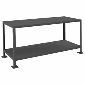 DURHAM MANUFACTURING MT246030-2K295 Machine Table, 2 Shelf, Capacity 2000 Lbs, Size 24 x 60 x 30 Inch | AF7UQJ 22NE07