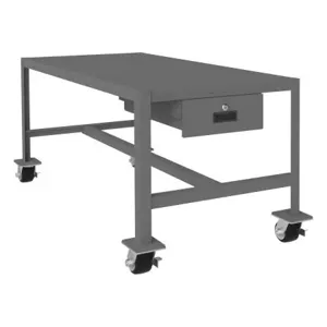 DURHAM MANUFACTURING MTDM244824-2K195 Mobile MT Workbench, 1 Drawer, Capacity 2000 Lbs, Size 48 x 24 x 24 Inch | CF6LCN