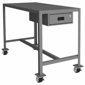 DURHAM MANUFACTURING MTDM244836-2K195 Mobile MT Workbench, 1 Drawer, Capacity 2000 Lbs, Size 24 x 48 x 36 Inch | AF7UQU 22NE24