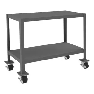 DURHAM MANUFACTURING MTM183630-2K295 Mobile MT Workbench, 2 Shelf, Capacity 2000 Lbs, Size 36 x 18 x 30 Inch | CF6LCQ