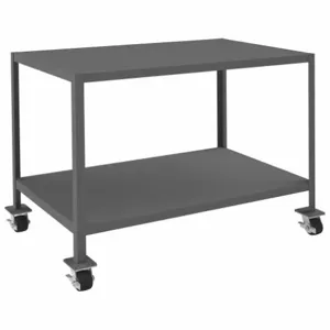 DURHAM MANUFACTURING MTM304836-3K295 Mobile MT Workbench, 2 Shelf, Capacity 3000 Lbs, Size 30 x 48 x 36 Inch | AF7URT 22NE48