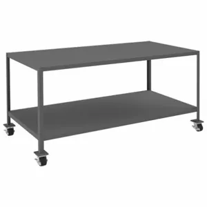 DURHAM MANUFACTURING MTM367236-3K295 Mobile MT Workbench, 2 Shelf, Capacity 3000 Lbs, Size 36 x 72 x 36 Inch | AF7URV 22NE50