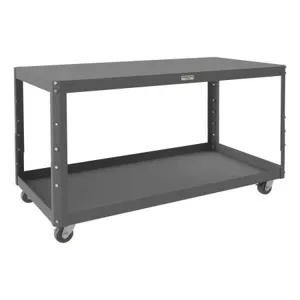 DURHAM MANUFACTURING MTMA244828-1K23PO95 Mobile MT Workbench, Adjustable Height, Size 48 x 24 x 28 Inch | CF6LCZ