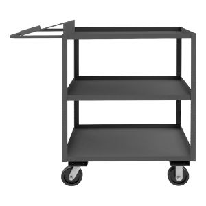 DURHAM MANUFACTURING OPC-246048-3-6PH-95 Order Picking Cart, 3 Shelf With Lip, Size 24 x 60 Inch | CF6LDL