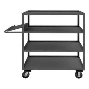 DURHAM MANUFACTURING OPC-243660-4-6PH-95 Order Picking Cart, 4 Shelf, Size 24 x 36 Inch | CF6LDG