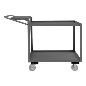 DURHAM MANUFACTURING OPCFS-2436-2-95 Order Picking Cart With 5 x 1-1/4 Inch Caster, Lip, Size 24 x 36 Inch | CF6LDW