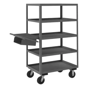 DURHAM MANUFACTURING OPCPFS-243665-5-6PH-95 Order Picking Cart, 5 Shelf, Size 24 x 36 Inch | CF6LEE