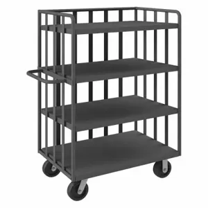 DURHAM MANUFACTURING OPT-4224-95 Open Portable Truck, 4 Shelf, Capacity 3600 Lbs, Size 42 x 24 Inch | CF6LEJ