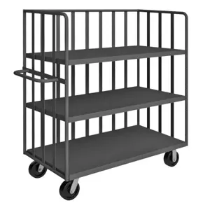 DURHAM MANUFACTURING OPT-4824-3-6PH-95 Open Portable Truck, 3 Shelf, Capacity 3000 Lbs, Size 48 x 24 Inch | CF6LEL