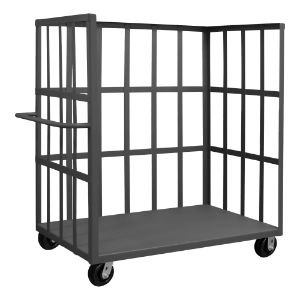 DURHAM MANUFACTURING OPT-7236-1-6PH-95 Open Portable Truck, 1 base shelf, Capacity 3000 Lbs, Size 72 x 36 Inch | CF6LEW