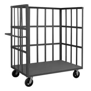 DURHAM MANUFACTURING OPTFB-4830-1-6MR-95 Open Portable Truck, 1 base shelf, Capacity 2000 Lbs, Size 48 x 30 Inch | CF6LEX