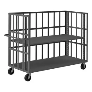 DURHAM MANUFACTURING OPTFB-7230-1AS-95 Open Portable Truck, 1 Adjustable Shelf, Size 69-15/16 x 26-7/8 Inch | CF6LEZ