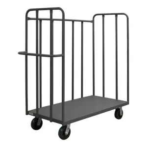 DURHAM MANUFACTURING OPTT-3624-1-6PU-95 Open Portable Truck, 1 base shelf, Capacity 3600 Lbs, Size 36 x 24 Inch | CF6LFA