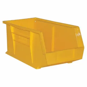 DURHAM MANUFACTURING PB30240-21 Hang And Stack Bin, Size 8 x 15 x 7 Inch, Yellow | AC7FAN 38G143