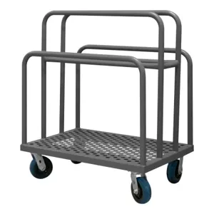 DURHAM MANUFACTURING PMWP-2436-6PU-95 Panel Moving Truck, 4 Welded Divider, Size 24 X 36 X 45 Inch | CF6LFM