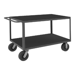 DURHAM MANUFACTURING RIC-2448-2-95 Rolling Instrument Cart With Pneumatic Caster, 2 Shelf, Size 24 x 48 Inch | CF6LHR