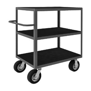 DURHAM MANUFACTURING RIC-243645-3-95 Rolling Instrument Cart With 8 x 3 Inch Caster, 3 Shelf, Size 24 x 36 Inch | CF6LHL