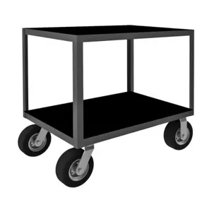 DURHAM MANUFACTURING RIC30362NH8SPN95 Rolling Instrument Cart, No Handle, 2 Shelf, Size 30 x 36 Inch | CF6LJC