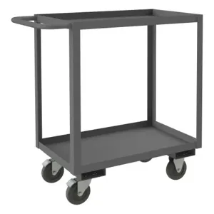 DURHAM MANUFACTURING RSC-1830-2-5PO-95 Stock Cart, 2 Shelf, Size 18-1/4 x 36-1/4 x 37-5/8 Inch | CF6LJU