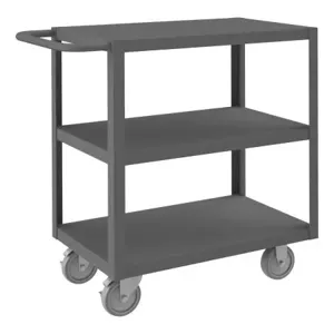 DURHAM MANUFACTURING RSC-1830-3-ALD-95 Stock Cart, 3 Shelf, Size 18-1/4 x 36-1/4 x 36 Inch | CF6LJV