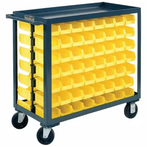 DURHAM MANUFACTURING RSC-1836-BLP-112-220-95 Stock Cart, Capacity 1200 Lbs, Size 18 x 36 x 35 Inch | AE4MWG 5LVH7