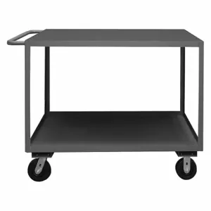 DURHAM MANUFACTURING RSC-2448-2-3K-TLD-95 Stock Cart, 2 Shelf, Size 24-1/4 x 54-1/4 x 39 Inch, Gray | CF6LLT