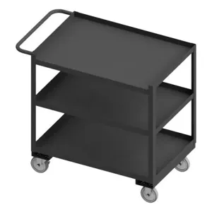 DURHAM MANUFACTURING RSC-2436-3-1TLD-95 Stock Cart, 3 Shelf, Size 24-1/4 x 42-1/4 x 37-5/8 | CF6LKV