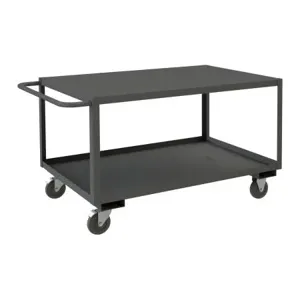 DURHAM MANUFACTURING RSC-243630-2-TLD-5PO-95 Stock Cart, 2 Shelf, Size 24-1/4 x 42-1/4 x 30 Inch | CF6LLD