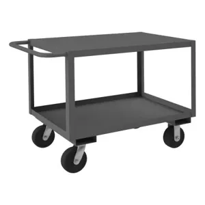 DURHAM MANUFACTURING RSC-243630-2-TLD-6PO-95 Stock Cart, 2 Shelf, Size 24-1/4 x 42-1/4 x 30 Inch, Gray | CF6LLE