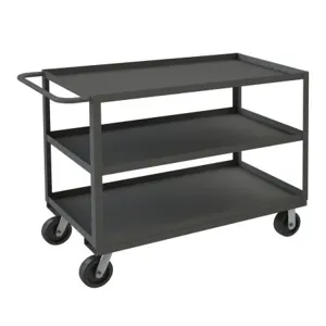 DURHAM MANUFACTURING RSC-2448-3-3K-95 Stock Cart, 3 Shelf, Size 24-1/4 x 54-1/4 x 39 Inch | CF6LLX