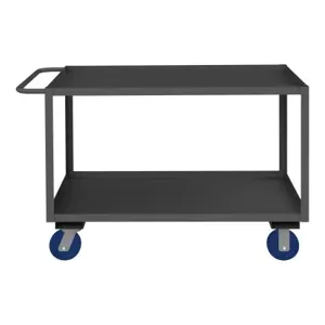 DURHAM MANUFACTURING RSC-244836-2-6PU-95 Stock Cart, 2 Shelf, Size 24-1/4 x 54-1/4 x 36 Inch | CF6LMH