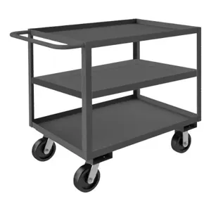 DURHAM MANUFACTURING RSC-244848-3-3K-6PH-95 Stock Cart, 3 Shelf, Size 24-1/4 x 54-1/4 x 48 Inch | CF6LMK