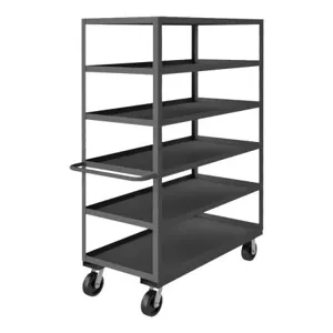 DURHAM MANUFACTURING RSC-244873-6-3K-95 Stock Cart, 6 Shelf, Size 24-1/4 x 54-1/4 x 73 Inch | CF6LMN