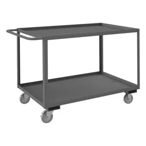 DURHAM MANUFACTURING RSC-3048-2-95 Stock Cart, 2 Shelf, Size 30-1/4 x 54-1/4 x 37-5/8 Inch | CF6LMX