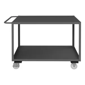 DURHAM MANUFACTURING RSC-3048-2-TLD-95 Stock Cart, 2 Shelf, Size 30-1/4 x 54-1/4 x 37-5/8 Inch, Gray | CF6LMY