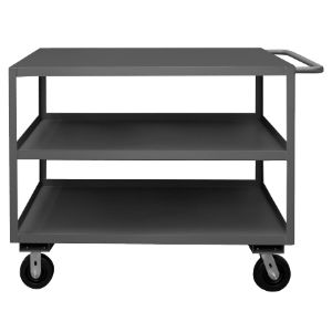 DURHAM MANUFACTURING RSC-3060-3-3K-TLD-95 Stock Cart, 3 Shelf, Size 30-1/4 x 66-1/4 x 39 Inch, Gray | CF6LNK