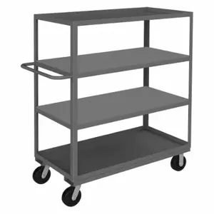 DURHAM MANUFACTURING RSC-3060-4-3K-MLD-95 Stock Cart, 4 Shelf, Size 30-1/4 x 66-1/4 x 69-3/4 Inch | CF6LNN