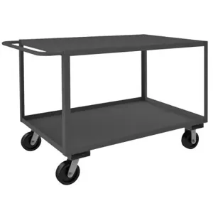 DURHAM MANUFACTURING RSC-306036-2-3K-TLD-95 Stock Cart, 2 Shelf, Size 30-1/4 x 66-1/4 x 36 Inch | CF6LNR