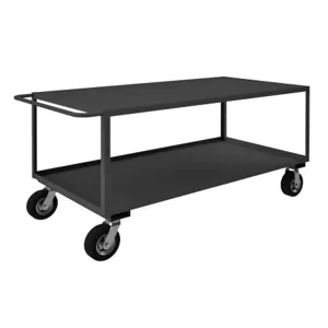 DURHAM MANUFACTURING RSC-367236-2-8PN-TLD-95 Stock Cart, 2 Shelf, Size 36-1/4 x 78-1/4 x 36 Inch | CF6LNY