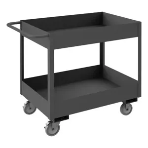 DURHAM MANUFACTURING RSC6-1830-2-95 Stock Cart With Push Handle, 2 Shelf, Size 18-1/4 x 36-1/4 x 37-5/8 Inch | CF6LQC