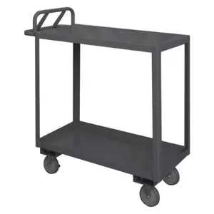 DURHAM MANUFACTURING RSCE-1836-2-TLD-95 Stock Cart With Ergonomic Handle, Size 18-1/4 x 42-1/4 x 43-5/8 Inch, Gray | CF6LQV