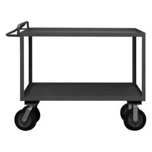 DURHAM MANUFACTURING RSCE-2430-2-8SPN-95 Stock Cart With Ergonomic Handle, 2 Shelf, Size 24-1/4 x 36-1/4 x 47 Inch | CF6LQW