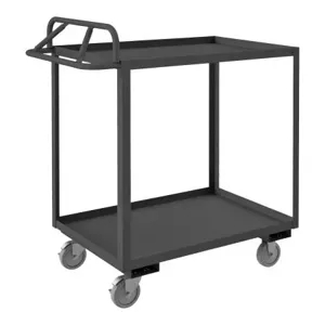 DURHAM MANUFACTURING RSCE-243648-2-95 Stock Cart With Ergonomic Handle, Size 24-1/4 x 42-1/4 x 47-3/4 Inch, Gray | CF6LRG