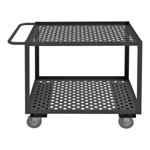 DURHAM MANUFACTURING RSCM-2436-2-95 Stock Cart, 2 Shelf, Size 24-1/4 x 42-1/4 x 35-1/8 Inch | CF6LTP