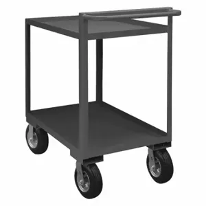 DURHAM MANUFACTURING RSCR-3060-95 Stock Cart With Raised Handle, 4 Shelf, Size 30-1/4 x 66-1/4 x 45-1/4 Inch | CF6LUC