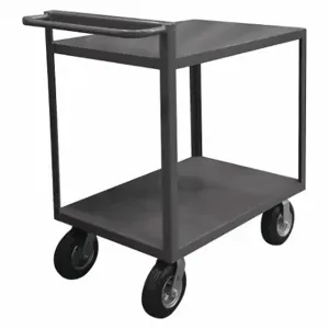 DURHAM MANUFACTURING RSCR-3048-ALD-95 Stock Cart With Raised Handle, 4 Shelf, Size 30-1/4 x 54-1/4 x 36-1/3 Inch | CF6LTZ