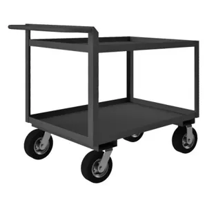 DURHAM MANUFACTURING RSCR-244838-95 Stock Cart With Raised Handle, 4 Shelf, Size 24-1/4 x 54-1/4 x 37-7/8 Inch | CF6LTX